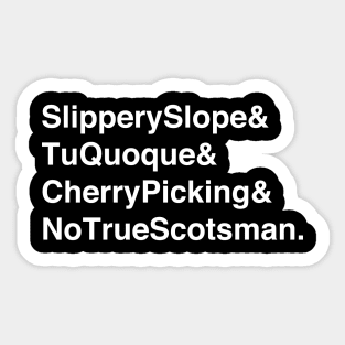 Ampersand Logical Fallacies 2 Sticker